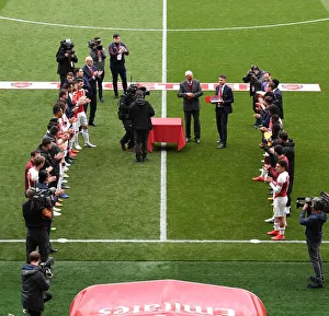 Arsenal V Brighton And Hove Albion 2018-19 Prints: Arsenal Bids Farewell to Aaron Ramsey with Guard of Honor vs. Brighton & Hove Albion
