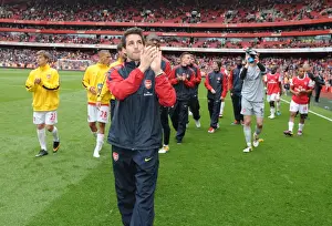 Arsenal V Aston Villa 2010-11 Prints: Arsenal captain Cesc Fabregas. Arsenal 1: 2 Aston Villa, Barclays Premier League