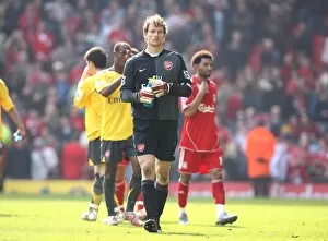 Liverpool v Arsenal 2006-7 Collection: Arsenal captain Jens Lehmann after the match