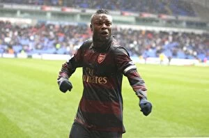 Images Dated 31st March 2008: Arsenal captain William Gallas celebrates the 3rd Arsenal goal
