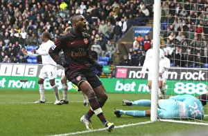 Bolton Wanderers V Arsenal 2007-8 Prints: Arsenal captain William Gallas celebrates scoring the 1st Arsenal goal