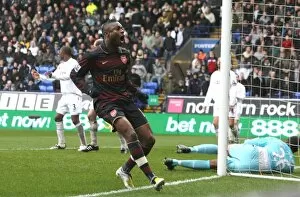 Images Dated 31st March 2008: Arsenal captain William Gallas celebrates scoring the 1st Arsenal goal