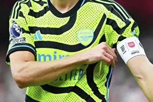 Arsenal Captain's Armband at AFC Bournemouth vs Arsenal Premier League Match (2023-24)