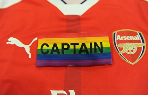 Arsenal Captains Before Arsenal v AFC Bournemouth, Premier League 2016/17