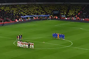 Arsenal V Cardiff City 2018-19 Prints: Arsenal and Cardiff Honor Emiliano Sala: Premier League Clash at Emirates Stadium