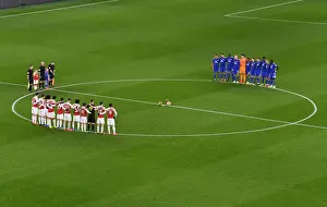 Arsenal V Cardiff City 2018-19 Prints: Arsenal and Cardiff Pay Tribute: Emiliano Sala Tribute Match