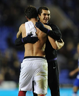 Arsenal Celebrate Capital One Cup Victory Over Reading