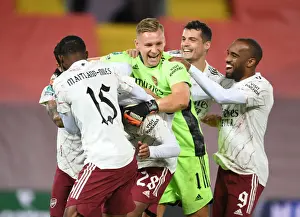 Arsenal Celebrate Carabao Cup Upset Over Liverpool at Empty Anfield