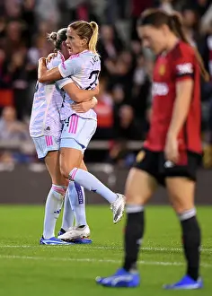 Arsenal Celebrate as Cloe Lacasse Scores Second Goal Against Manchester United in Barclays Women's Super League
