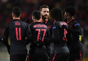 Arsenal Celebrate Double Strike: Ozil, Mkhitaryan, Mustafi, Elneny, Maitland-Niles vs Ostersunds FK