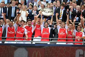 Arsenal Celebrate FA Community Shield Victory over Chelsea (2015-16): The Moment of Triumph