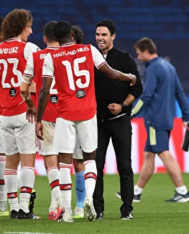 Arsenal V Manchester City - FA Cup Semi-Final 2019-20 Prints: Arsenal Celebrate FA Cup Semi-Final Victory Over Manchester City
