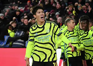 Brentford V Arsenal 2023-24 Prints: Arsenal Celebrate First Goal Against Brentford in 2023-24 Premier League