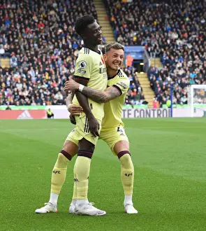 Arsenal Celebrate First Goal: Leicester City vs Arsenal, Premier League 2021-22