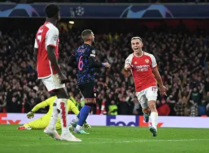 Arsenal Celebrate First Goal Against Sevilla in 2023-24 Champions League