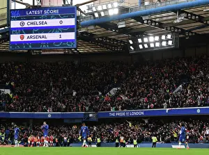 Arsenal Celebrate Goal Against Chelsea in Premier League Clash, London 2022