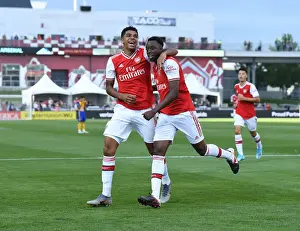 Arsenal Celebrate Goals Against Colorado Rapids in 2019 Pre-Season Friendly