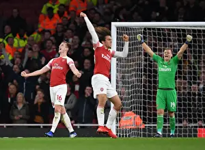 Arsenal Celebrate Hard-Fought Victory Over Tottenham Hotspur: Holding, Guendouzi, Leno