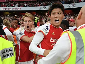 Arsenal V Manchester City 2023-24 Prints: Arsenal Celebrate Martinelli's Goal Against Manchester City (2023-24)