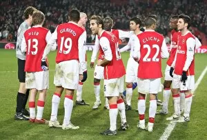 Arsenal v Blackburn Rovers 2007-8 Collection: The Arsenal celebrate after the match