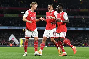 Arsenal Celebrate as Odegaard Scores First Goal Against Chelsea in 2022-23 Premier League Clash