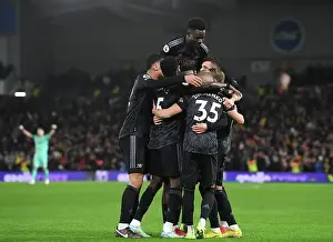 Arsenal Celebrate Odegaard's Goal: Brighton vs Arsenal, Premier League 2022-23