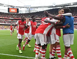 Arsenal Celebrate: Pierre-Emerick Aubameyang's Goal vs Norwich City (2021-22)