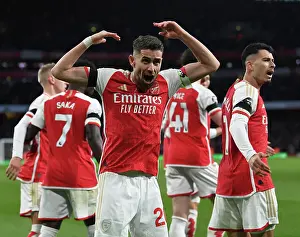 Arsenal Celebrate Second Goal Against Burnley in 2023-24 Premier League