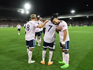 Arsenal Celebrate Second Goal Against Crystal Palace in 2022-23 Premier League