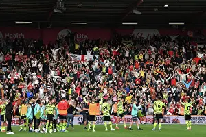 Arsenal Celebrate Victory Over AFC Bournemouth in 2023-24 Premier League