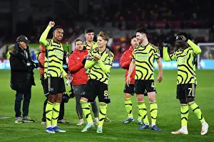 Arsenal Celebrate Victory Over Brentford in Premier League Clash (2023-24)