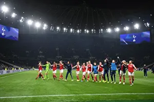 Arsenal Celebrate Victory Over Tottenham Hotspur in FA Womens Super League