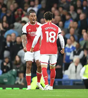 Everton V Arsenal 2023-24 Prints: Arsenal Celebrate Win Against Everton in Premier League Clash (2023-24)