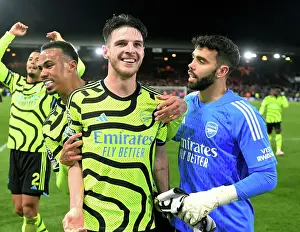 Arsenal Celebrate Win Against Luton Town in 2023-24 Premier League