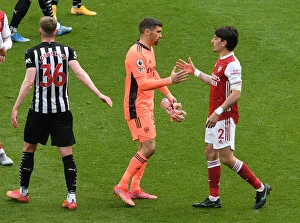 Arsenal Celebrate Win Against Newcastle United in Empty St. James Park