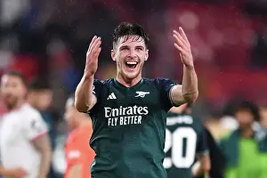 Arsenal Celebrates Champions League Triumph Over Sevilla: Declan Rice's Leading Role