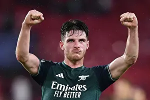 Arsenal Celebrates Champions League Triumph Over Sevilla: Declan Rice's Pivotal Performance