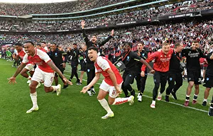 Arsenal V Manchester City - Community Shield 2023-24 Prints: Arsenal Celebrates Community Shield Triumph Over Manchester City (2023-24)