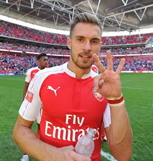 Arsenal Celebrates FA Community Shield Win over Chelsea (2015)