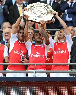Arsenal V Chelsea - Community Shield 2015-16 Prints: Arsenal Celebrates FA Community Shield Win over Chelsea (2015)