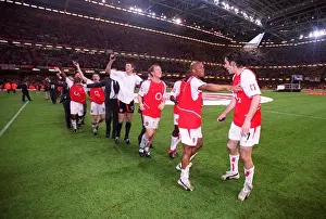 Arsenal V Southampton FA Cup Final Prints: Arsenal Celebrates FA Cup Victory: 1-0 Over Southampton (2003 FA Cup Final)