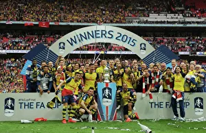 Arsenal Celebrates FA Cup Victory: Arsenal vs. Aston Villa, Wembley Stadium, 2015