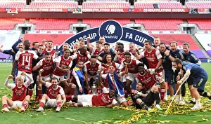 Arsenal Celebrates FA Cup Victory Over Chelsea at Empty Wembley Stadium (2020)
