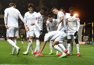 Arsenal Celebrates First Goal in FA Cup Third Round Against Oxford United