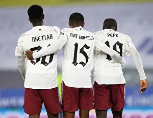 Arsenal Celebrates First Goal: Nketiah, Maitland-Niles, Pepe Rejoice After Scoring Against Leicester City in Carabao Cup 2020-21