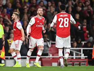 Arsenal Celebrates First Goal Against Nottingham Forest in Carabao Cup Third Round