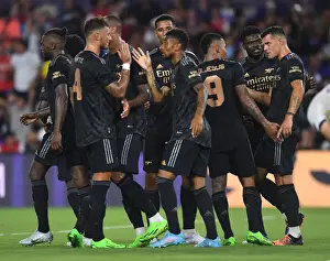 Orlando City SC V Arsenal 2022-23 Prints: Arsenal Celebrates Third Goal Against Orlando City SC in 2022-23 Pre-Season Friendly