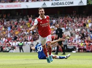 Arsenal V Everton 2021-22 Prints: Arsenal Celebrates Three Goals: Arsenal v Everton, Premier League 2021-22
