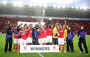 Arsenal Celebrates Markus Liebherr Memorial Cup Victory over Southampton (2012)