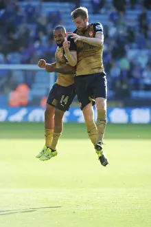 Leicester City V Arsenal 2015/16 Prints: Arsenal Celebrates Premier League Victory over Leicester City (2015/16)